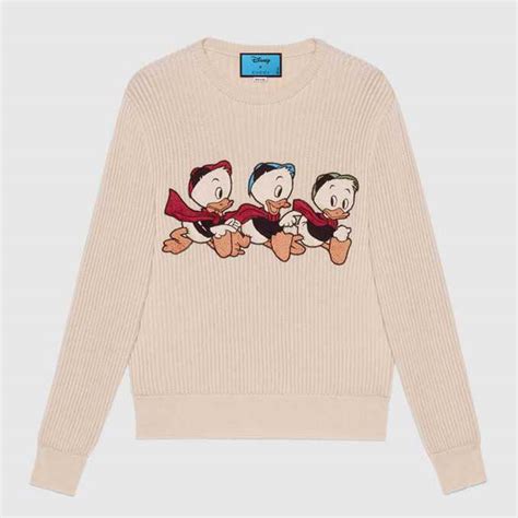 gucci donald duck sweater white|disney Gucci shoes 2017.